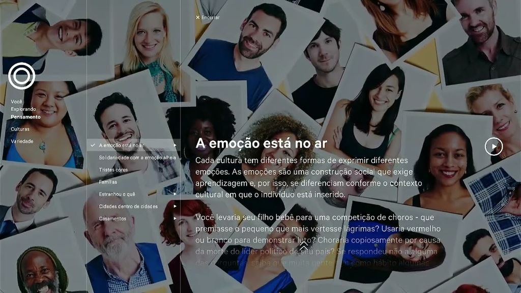 Exposição Principal: Cubo Pensamento - Interativo