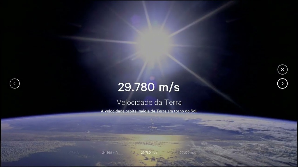 Exposição Principal: Horizontes Cósmicos - Velocidades