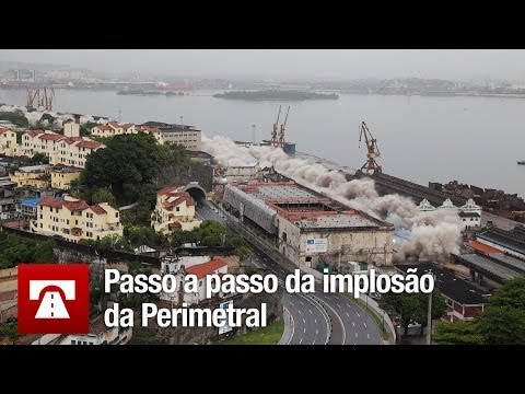 Timelapse implosão Perimetral | Cidade Olímpica