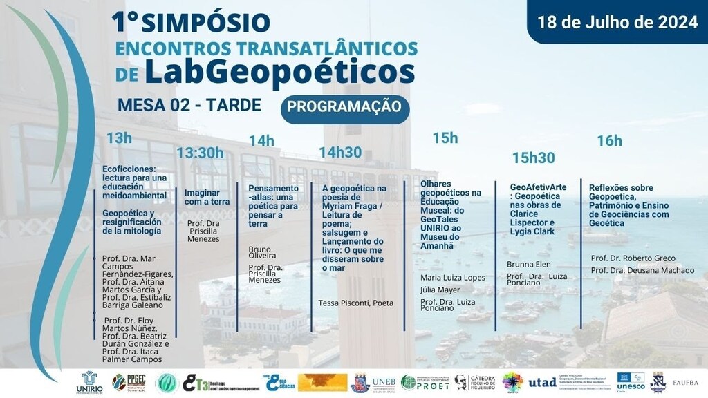 Mesa 2: Encontros Transatlânticos de LabGeopoéticos